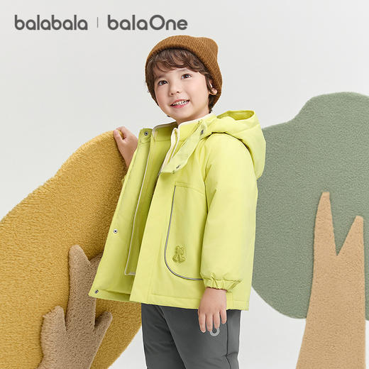 巴拉巴拉balaOne儿童棉服女童男童外套新款童装2025秋冬两件套厚 商品图2