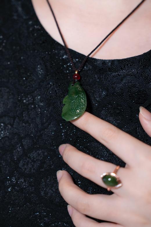 证书保障！【和田玉首饰】链接2，羊脂白/碧玉/猫眼，山料，多款吊坠、戒指、耳饰，闭眼入的质感好物，点缀姐妹们的日常高级感！一件羊脂白吊坠、一枚碧玉戒指，都在举手投足间散发温润气质~ 商品图2