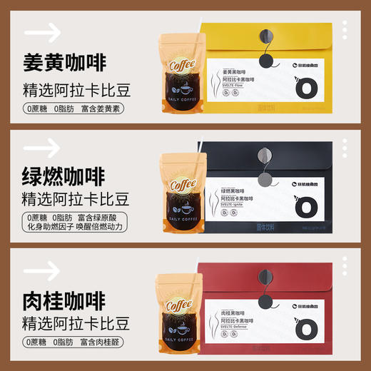 暴肌独角兽黑 咖啡文件袋阿拉比卡咖啡0蔗糖0脂肪姜黄绿燃肉桂咖啡 多规格 商品图1