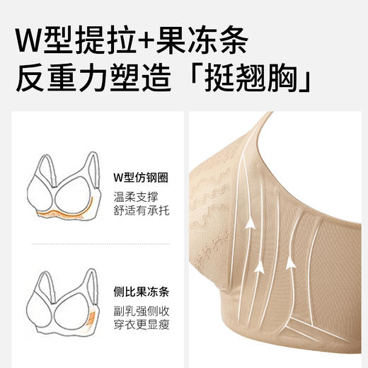 【十点专属】婷美秋季新款动态提拉科技塑形内衣丨蕾丝无钢圈无痕，聚拢舒适不空杯 商品图8