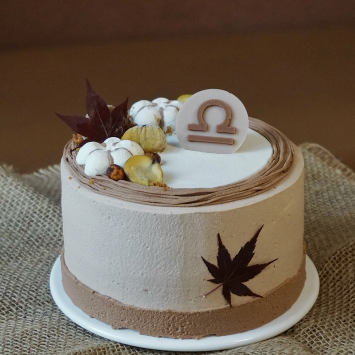 天秤座生日蛋糕｜栗秋