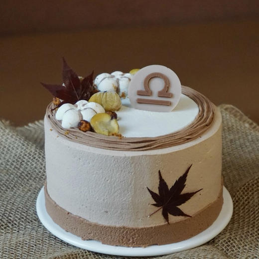 天秤座生日蛋糕｜栗秋 商品图0