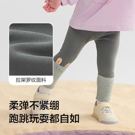 巴拉巴拉balaOne童装儿童打底裤女宝宝裤子2025秋季新款弹力长裤 商品图3