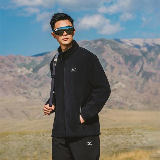 美津浓秋冬新款男士摇粒绒外套双面绒抓绒衣加厚冲锋衣内胆抓绒衫A2CC3505 商品图2