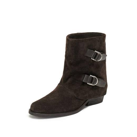 【云粉节】【思加图】BF楼思加图2025新款棕色复古西部靴牛仔靴中靴时装靴通勤女靴H2556, 吊牌价2290，活动价1598 商品图7