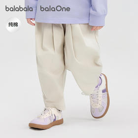 巴拉巴拉balaOne宝宝长裤纯棉裤子女童2025秋新款休闲裤甜美时尚★