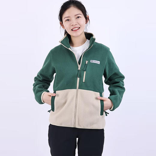 哥伦比亚女式净色立领抓绒外套XR7225 商品图3