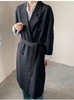 12.12错过没有！清货不退【秋上新】高支高密～很有品质感 可卷边袖口中长风衣外套-喜出 商品缩略图6