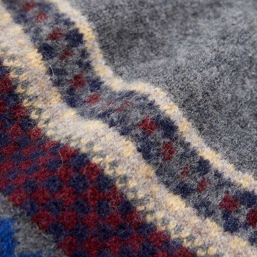 ROMI STUDIO“冬日氛围”100%羊毛费尔岛提花百搭针织帽 RWCAPZ5083 商品图2