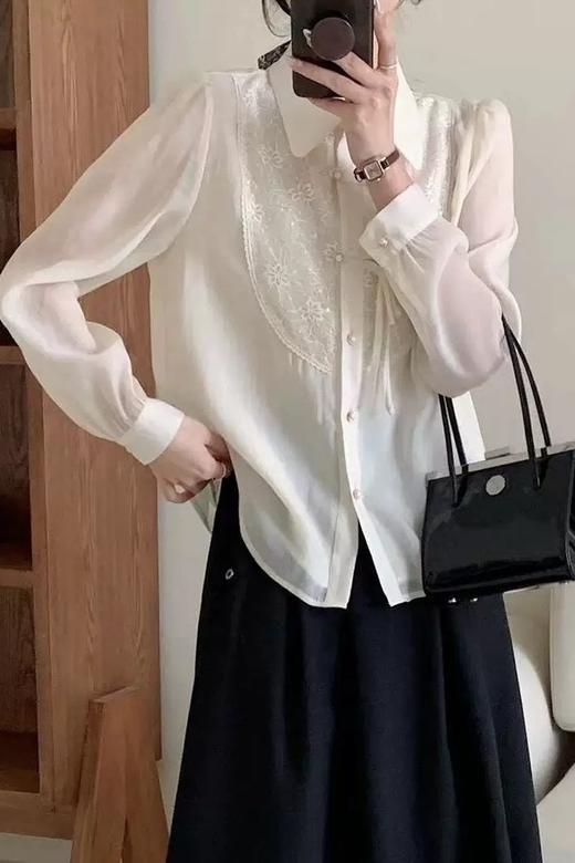 Le Malene 精致新中式盘扣衬衣 21255 商品图2