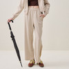 谜底阔腿裤长裤2025冬季新品侧缝印花显腿长抽绳设计女254MK1685 商品缩略图0