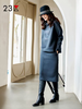 23区日系秋冬季通勤职业混纺空气棉直筒一步半身裙铅笔裙商场同款 商品缩略图0