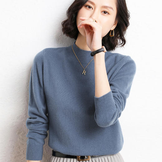 女士中高顿混纺羊毛衫 商品图3