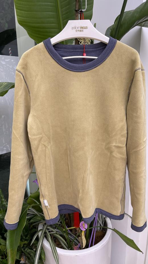 羊羔绒加厚男士圆领套装超柔男士圆领套装 打底保暖 16313652 商品图0