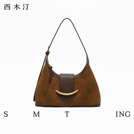 【种草好物馆专属】西木汀 怀念 棕色hobo包小个子单肩斜挎包2025新款女早秋包包5871 商品图2