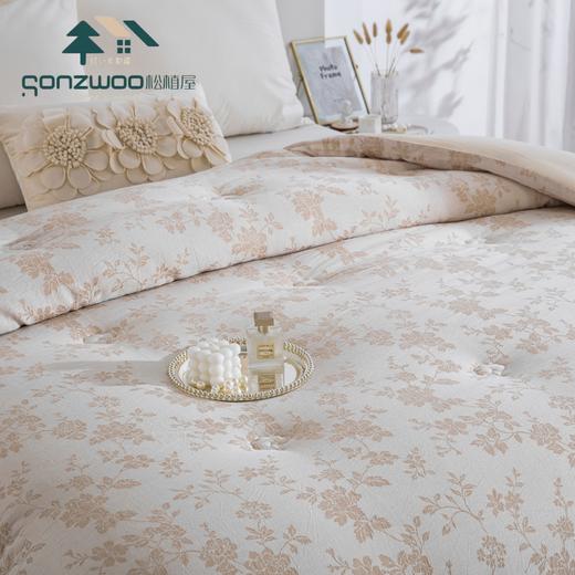 松植屋秋冬双人麻理棉花被 100%新疆长绒棉填充 蓬松透气 商品图2