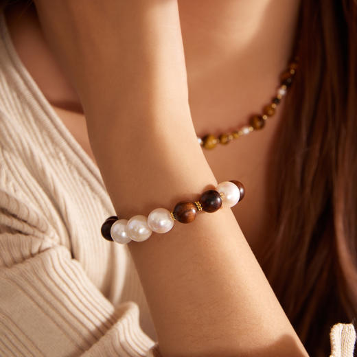 Manreya玛芮雅“檀珠映月”珍珠檀木手串|檀木，珍珠 商品图2