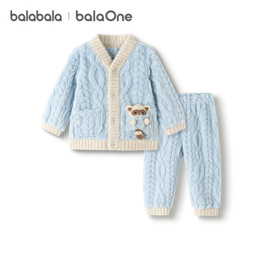 巴拉巴拉balaOne儿童家居服套装男童女童2025冬季新款珊瑚绒保暖 商品图4