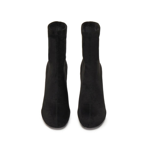 【云粉节】【思加图】BF楼思加图2025新款黑色显瘦时装靴弹力靴瘦瘦靴中靴高跟靴女H8088, 吊牌价1790，活动价1358 商品图6