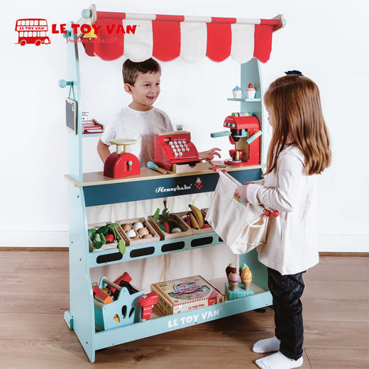 Le Toy Van 便利商店&咖啡铺 过家家 适合年龄3岁+ 真实模拟 英国玩具 TV317 商品图2