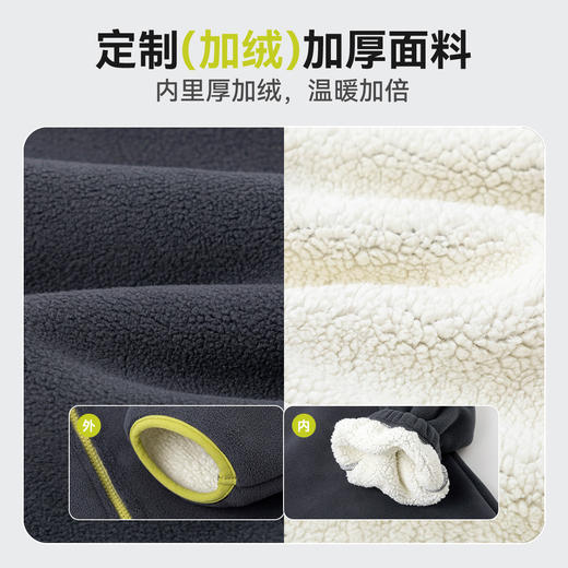 【直降】嘟嘟家男童加绒套装冬季儿童外套裤子两件套女童冬装宝宝上衣长裤 商品图3