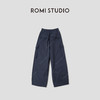 ROMI STUDIO“美式腔调”多口袋宽松棉质深蓝直筒工装裤RWCAX86173 商品缩略图2