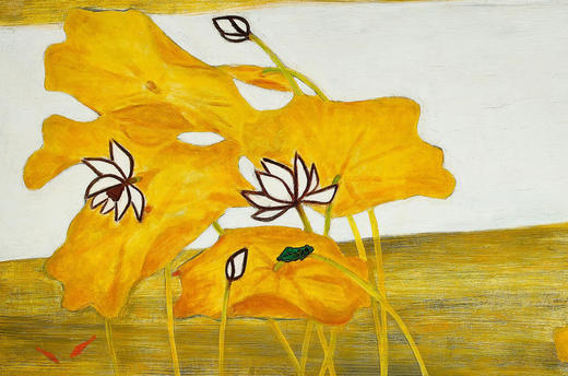 【已售】独角鹿西洋古董2017年中国台湾国立历史博物馆授权制作出品著名旅法艺术家常玉创作限量版画作品《荷花》 商品图3