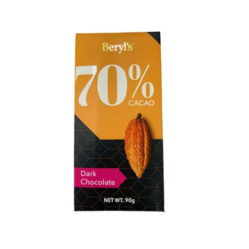 【超市】Beryls黑巧克力(含70%可可)90g