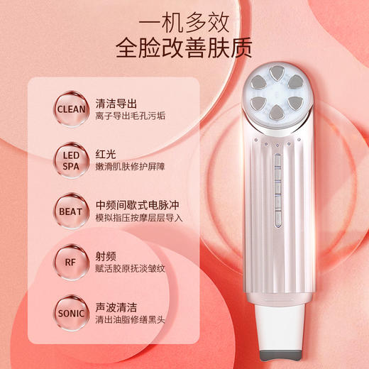 金稻红光美容仪脸部提拉紧致EMS射频振动导入仪按摩美容仪器 商品图1