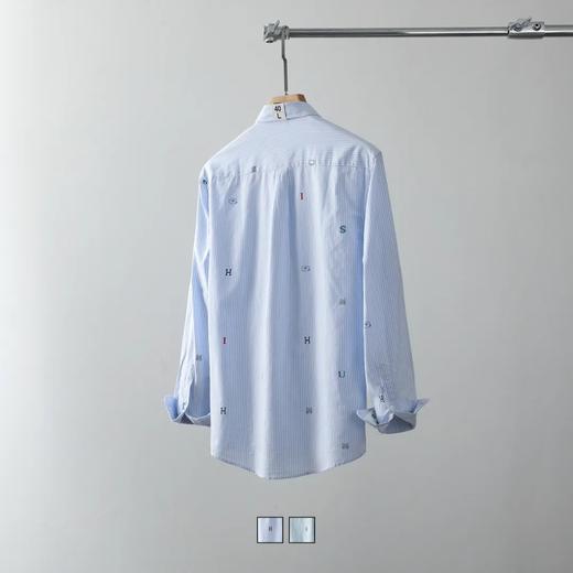 Hazzys哈吉斯平替款男士长袖字母休闲衬衫 商品图5