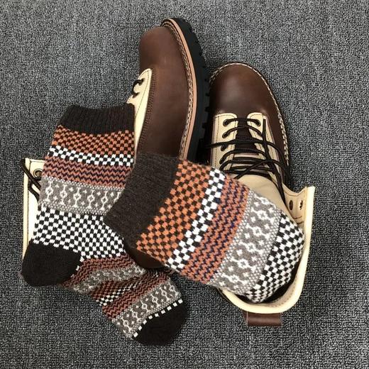 男女款民族风羊毛混纺中筒袜5双组【羊毛】 商品图5