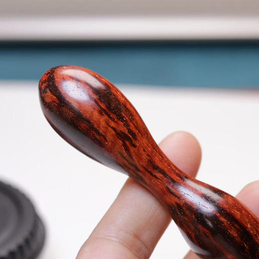 【新品特惠】小叶紫檀大马土革茶刀，拆房料火焰纹，水波纹，纯手工雕刻 b28 商品图9