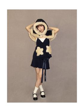 Kaiy Xiao 魔法星星系列 星星毛绒口袋系绳吊带上衣