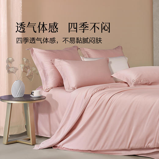 百丽丝家纺80S轻奢长绒棉简约贡缎四件套 商品图4