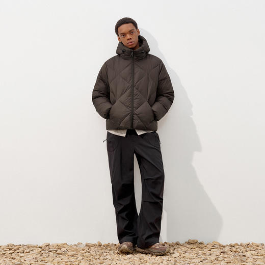 714street潮牌防水连帽棉服男2025冬季美式复古棉衣宽松夹棉外套 商品图3