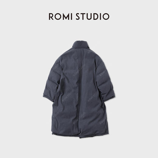 ROMI STUDIO冬日暖阳*95白鹅绒人字纹保暖长款鹅绒外套RWCWW86210 商品图3