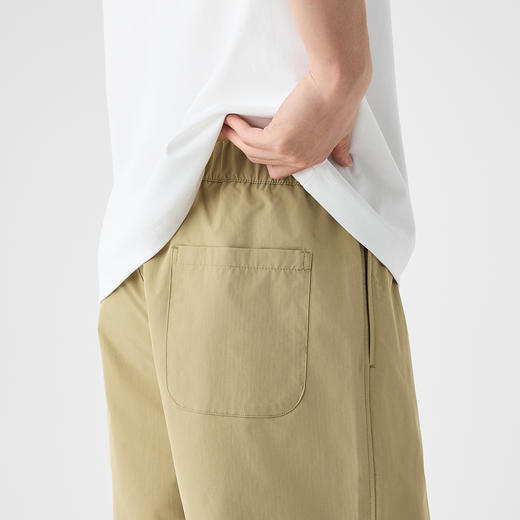 墨麦客格纹肌理休闲直筒短裤男2025夏季新款基础松紧腰五分裤男士 商品图1