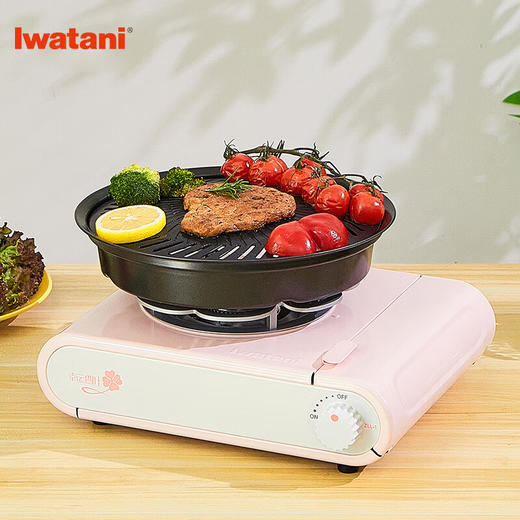 岩谷（Iwatani）便携卡式炉户外露营野餐装备家用燃气灶火锅炉具樱花粉 岩谷便携卡式炉ZLL-1 商品图4