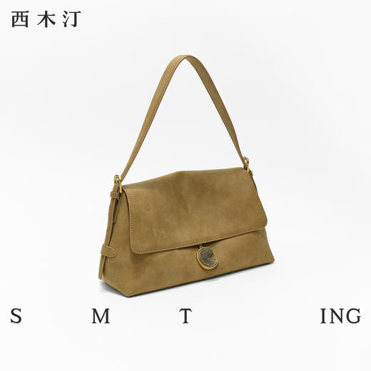 【种草好物馆专属】 西木汀 漠风 邮差包新款女士手提包设计感单肩斜挎包小众包包5702 商品图2