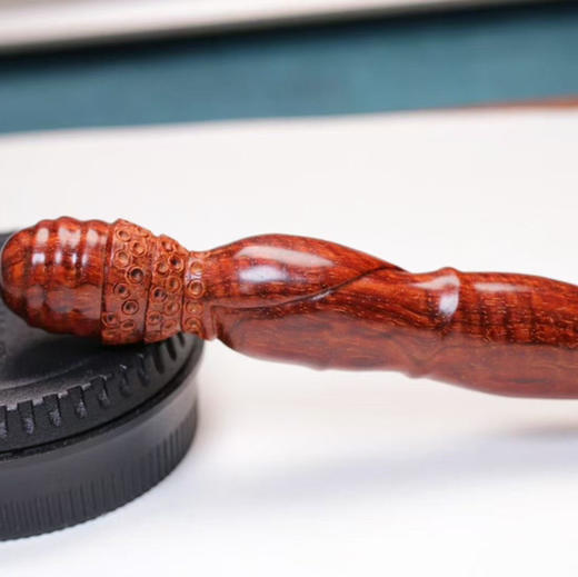 【新品特惠】小叶紫檀大马土革茶刀，拆房料火焰纹，水波纹，纯手工雕刻 b28 商品图4