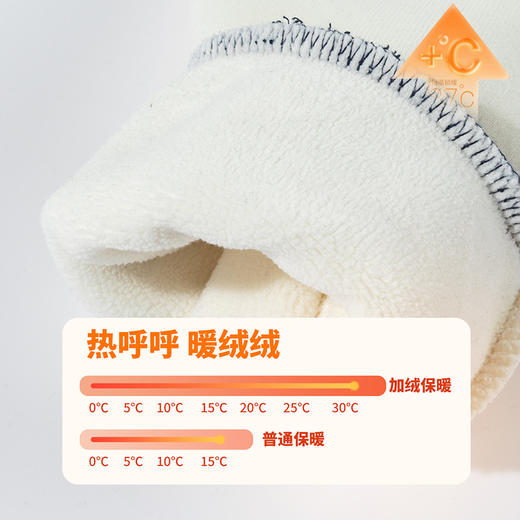 【美式撞色棒球服】秋冬新款男童加绒保暖运动休闲卫衣卫裤两件套ZB3ET056 商品图5