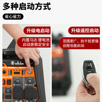 森久汽油发电机220v/4.5KW家用便携小型静音变频户外充电SE5000IE-PRO 商品图0