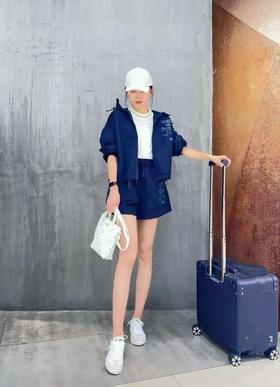 【6折】5楼LACOSTE法国鳄鱼女装25夏季新款休闲宽松连帽夹克外套|BF2449-98-166 吊牌价2490 折后价1494