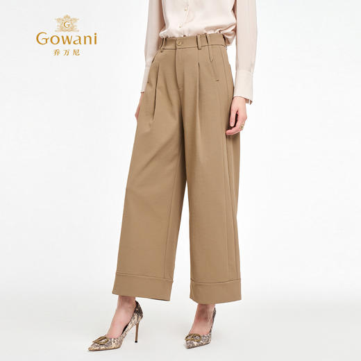 乔万尼2025新品知性风宽松直筒裤EZ3F145 商品图2