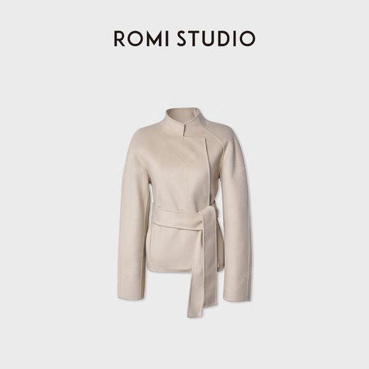 ROMI STUDIO“国王的礼物”美丽诺绵羊毛 短款双面呢大衣RWCWWG5652 商品图0