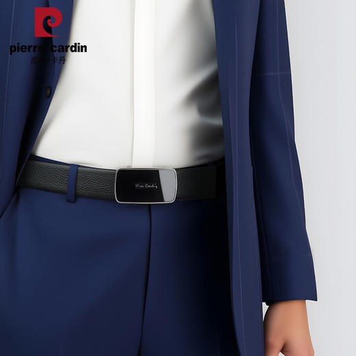 热卖中！！【线下专柜款】法国皮尔卡丹高定皮带 头层牛皮材质 商品图4