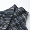 ROMI STUDIO"法风条纹"手工挑边蓝调棉麻复古条纹开衫RWCAST6105 商品缩略图3