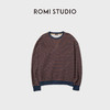 ROMI STUDIO“碰撞规律”德国织机环保棉质条纹套头卫衣RWCAST6249 商品缩略图1