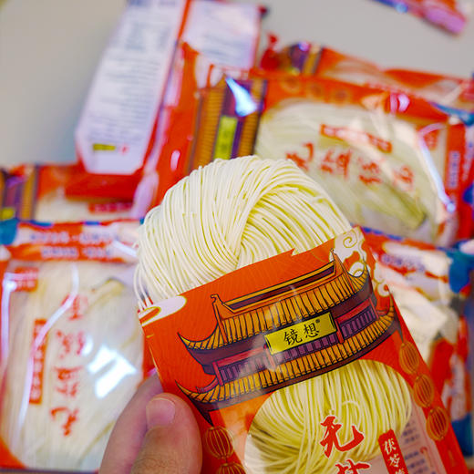 【镜想】茯苓山药薏米无盐线面 手工拉制 细如发丝 一包煮一碗 传统老味道 福建“省面”  商品图3