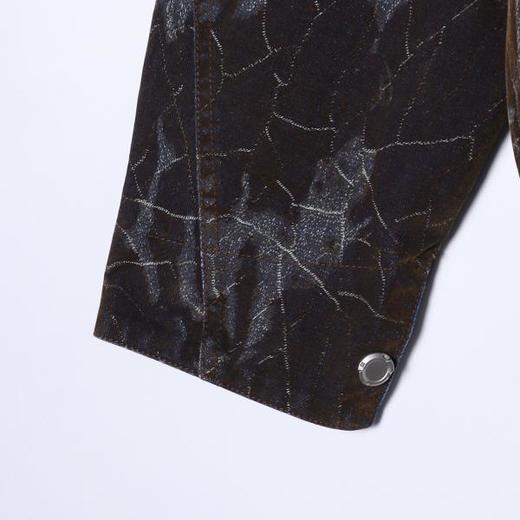 533108SDSA男士秋冬新款痞帅男装韩版潮牌扎染纹理拉链立领夹克宽松百搭 商品图4